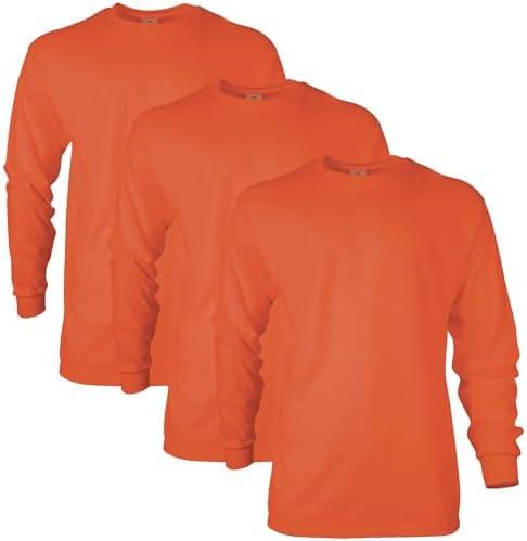 Gildan Adult Ultra Cotton Long Sleeve T-Shirt, Style G2400, Multipack, M