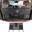 Linskip Pickup Truck Dog Barrier - Pet Divider Net Compatible with F150 RAM Silverado Colorado GMC Sierra Tuntra & 2025 4Runner, Pet Restraint Car Backseat Divider Mesh(52.5" Wide)