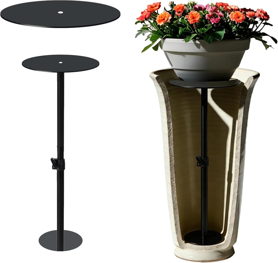 Adjustable Plant Riser For Inside PotsAdjustable Plant StandPot Filler For Artificial Indoor Outdoor Plants (L17-32)