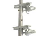 HITTITE 36" Chain Link Drop Rod for Double Gate, Pull Style Chain Link Fence Gate Latch for 1-3/8" Frame, Heavy Duty Drop Bolt Ground Latch for Metal Gates