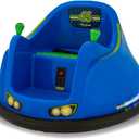 Flybar FunPark Electric Bumper Car 6V for Toddlers, Kids, Baby Ride On Toys, Ages 1.5-4 Years, LED Lights, 360 Degree Spin, Supports up to 66 pounds (No Remote) (6v Blue/Green)