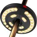 Eletorot Patio Umbrella Lights-Rechargeable Outdoor Lights for Decor, Table Light 28 LED 3 Lighting Modes, Cool Patio Pool Accessories Backyard Decor (Warm)