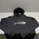 Fish Skeleton Bones Pullover Hoodie