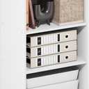 Furinno Basic Book Shelf, 3-Tier Bookshelf, Storage Organizer Bookcase with Open Shelf, 11 x 17 x 26, for Living Room, Bedroom, Home Office, White