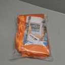 VOK Orange Wedding Arch Draping Fabric Chiffon Fabric, 29in x 18Ft Sheer Chiffon Outdoor Curtain for Wedding Ceremony Birthday Party Decoration (Orange,1 Panel)