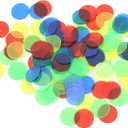 2 x Translucent Game Tokens, 100 Pieces 15mm Round Counting Chips 4 Colors for Classroom Teachers Math Educators Board Game Players Poker Enthusiasts Hands-On Learning Activities