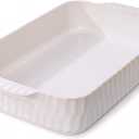 4.7QT Casserole Dishes for Oven, 9x13 Large Lasagna Pan, Ceramic Baking Dish, Rectangular Lasagna Pan Deep with Handles for Baking, Casserole, Kitchen, Thanksgiving Christmas Gift for Mother Father Women Men
