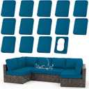 hyha Waterproof Outdoor Cushion Covers, Stretch Patio Slipcovers | UV Resistant Coating, Stretch Fabric, Waterproof Protection, Replacement Covers, Fits Patio Furniture Cushions (14 Pieces)