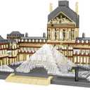 dOvOb Architecture Louvre Micro Building Blocks Set2885PCS - World Famous Architectural Model Toys Gifts for Kid and Adult