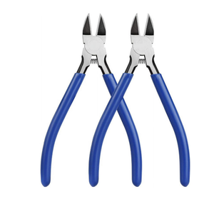 Wire Cutters 2 Pack 6 Inch Wire Cutters Set Spring Loaded Wire Snips Diagonal Cutting Pliers Dikes Precision Wire Clippers Small Flush Cutter for Cutting Wires, Electronics, Cables, Jewelry