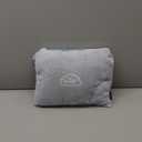 BEDELITE Travel Blanket with Bag, Ultra-Soft Jacquard Fleece Blanket with Luggage Sleeve & Backpack Clip, Airplane Blanket Travel Essentials, Blue (40"x65")