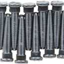 Moser Engineering Wheel Stud, 1/2-20 in Thread, 3.000 in Long, 0.625 Knurl, Steel, Black Oxide, Set of 7