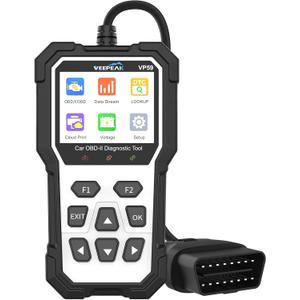 Veepeak OBD2 Scanner Diagnostic Tool with Reset, Auto Check Engine Code Reader for 1996+ Cars & Light Trucks, Carrying Case Included