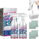2PCS Stubborn Stains Cleaner, Bathroom Descaler Cleaner, Bathroom Foam Cleaner Spray, All-Purpose Descaler Foam Spray, Stubborn Stains Cleaner,Limescale Cleaner