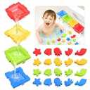 Zaxideel Bathtub Color Sorting Toys for Kids: Foam Bath & Shower Wall Toys for T