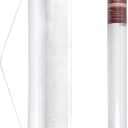 White Wedding Aisle Runner - Professional-Grade Nylon, Includes Tape Double-Sided Adhesive - Disposable Scroll Pattern Runner Great for Indoor or Outdoor Weddings, Prom, Parties (White (3x50 Ft))