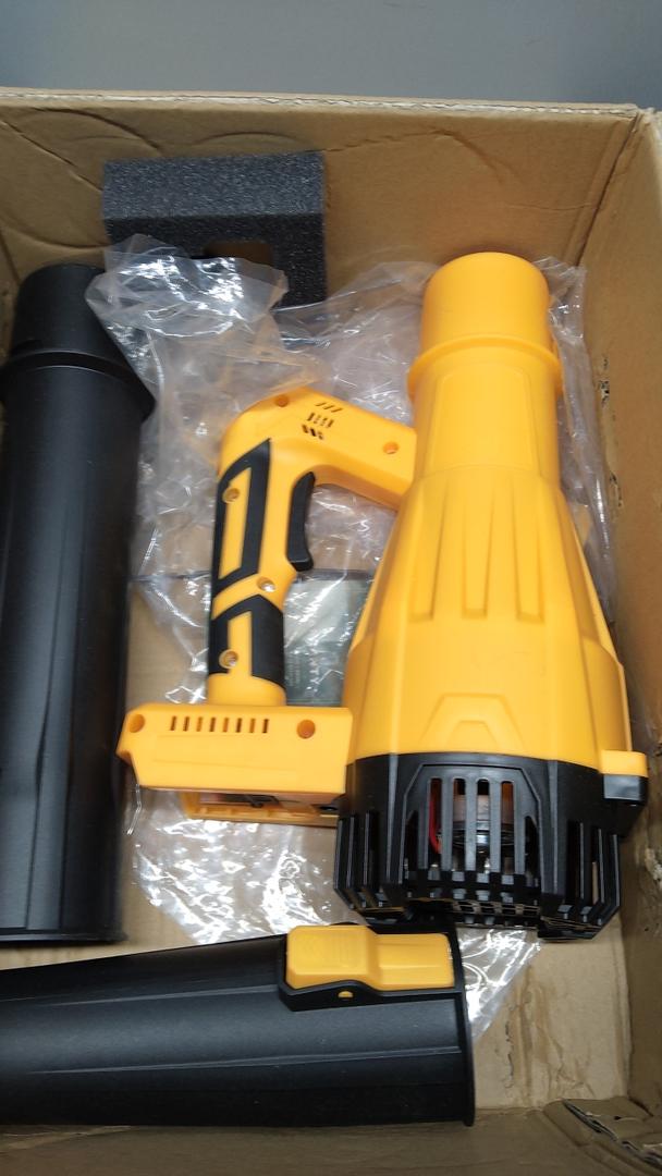 2026 Upgrade Leaf Blower, Leaf Blower Cordless with 2 * 2.6AH Batteries and Fast Charger, 450CFM &150MPH and 2 Speed Mode, Lightweight Electric Leaf Blowers for Lawn, Yard, Leaves, Dust Car (Orange)