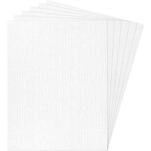 8.5x11 Linen Cardstock Textured Paper White, Goefun 100lb Heavy Duty Linen Letter Paper, Thick Card Stock White Printable for Invitations, Resume, Letter, Cardmaking, 100 Pack