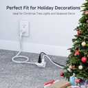 [ETL Listed] Cable Matters 2-Pack 16 AWG 2 Prong Extension Cord 6 ft, 13A 3-Outlet Extension Cords with Tamper Guard, 13 Amp, 1625 Watts, White