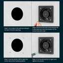 HG Power 6 Inch Exhaust Fan with Speed Controller, 308CFM Wall Exhaust Fanfor Kitchen, Bathroom, Metal Extractor Fan for Pet Room, Smoking Room, Attic, Garage, Window Ventilation
