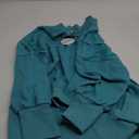 ANRABESS Women's Sweatshirts Oversized Casual Loose Button Up Henley Pullover Top High Low Split 2025 Fall Fashion Outfits (X-Large, Lake Green)