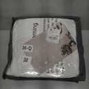 Andency White Queen Comforter Set(90x90Inch), 3 Pieces Cute Pinch Pleat Bedding Comforters & Sets for Queen Bed, Soft Lightweight Fluffy Down Alternative All Season Bed Set