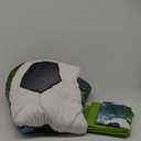 Wowelife Soccer Bedding Comforter Set Twin for Boys and Girls, 5 Pieces Kids Soccer Twin Bedding Sets for Boys, Playground Green Twin Comforter Set with Sheets for Kids