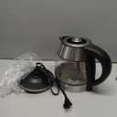 CHEFMAN Electric Kettle - 1.2L 1500W Hot Water Tea Pot with Infuser, BPA Free, Auto Shut Off, Boil-Dry Protection, Removable Lid, LED Light, Cordless Glass Electric Tea Kettle  Stainless Steel