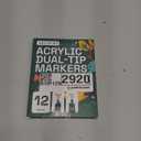 ARTISTRO 12 Acrylic Paint Markers - Paint Pens for Drawing, Brush + Fine Tips - For Fabric, Rock, Glass, Wood, DIY - Art & Craft Supplies for Adults, Teens, Kids - Teacher Appreciation Gift