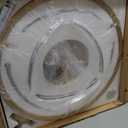 Modern Chandelier for Dining Room, 22" Gold Glass Chandelier, Large Farmhouse Round Chandelier for Dining Room, Foyer, Bedroom, Hallway, Entryway