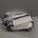 10Pcs Canvas Tote Bag Bulk with Outer Pocket, 12oz Cotton Blank Canvas Tote Bags 19 x 14.6Inch, 13 x 11Inch Reusable Grocery Bags Shopping Cloth Bags for Women, Black (5 Set Large & Medium)