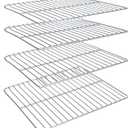 Hisencn Stainless Steels Cooking Grate for Masterbuilt Electric Smoker 30 Inch, 4 Pack 14.6" x 12.2" Grill Grate for Masterbuilt MB20071117 Smoker Grates Replacement Parts