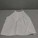Tankaneo Womens Summer Halter Crop Tank Tops Y2k Going Out Sleeveless Tee Shirts Open Back Beach Camisole (White, M)