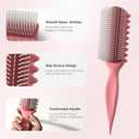 Curly Hairbrush,Curl Defining Brush for Defining Curls, Voluming, Shaping Styling Tool for Women (Pink)