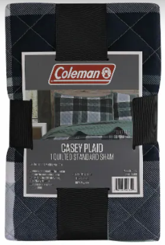 Coleman Plaid Quilted Standard Sham 20x26 in (51x66cm)
