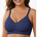Wireless Comfortable Bra Seamless No Underwire Bras Full Coverage Push Up Women Wirefree Bras with Support Size 2XL