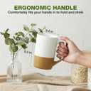 Large Ceramic Coffee Mug Set of 4, 16 oz Tea Cups with Handle, Porcelain Mug for Latte, Hot Tea, Cappuccino, Milk, Cocoa, Microwave & Dishwasher Safe Cups for Men Women Mug Lovers, Housewarming Gift