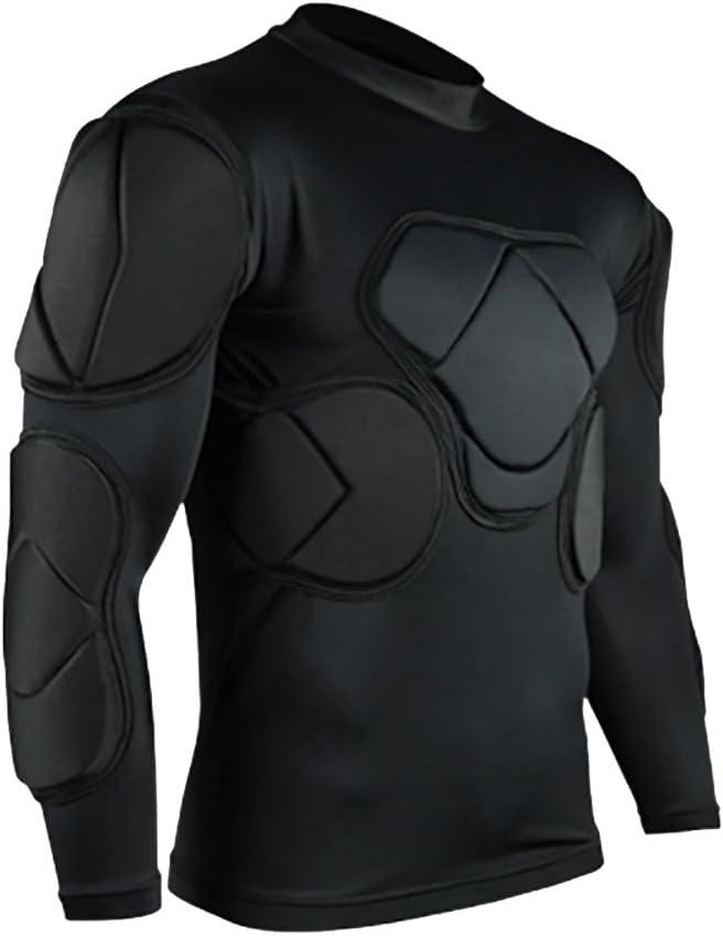 Men's Padded Football Protective Gear Set Training Suit for Soccer Basketball Paintball Rib Protector L