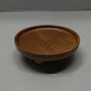 Vaveren Small Wooden Riser Wooden Pedestal for Display Tray Display Riser for Entry Table Farmhouse Kitchen Tabletop Centerpieces , Round 12.9x4cm