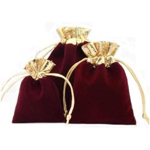 Snadulor 20 Pcs Soft Velvet Drawstring Pouches Bags for Jewelry,Wedding,Gift,Candy Bags,Party Favors,4x5 inch(Wine Red)