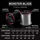 SeaKnight Blade Monofilament Fishing Line, 547Yds/ 1094Yds Japanese Material, High-Abrasion Resistance, Low-Ductility and Memory, Nylon Monofilament Line, for Fresh and Salt Water 2-35LB