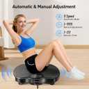 Vibration Plate Exercise Machine - Vibrating Plate for Lymphatic Drainage, 999 Adjustable Speeds Vibrate Stand Shake Board, 330Lbs Capacity Whole Body Workout for Weight Loss, Shaping