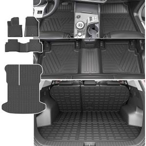 Fuel Floor Mat Cargo Mat Compatible with 2023-2025 Kia Sportage Trunk Liner with Backrest Mat Replacement for 2023-2025 Kia Sportage Accessories (Trunk Mat with Backrest Mat+Floor Mat)
