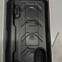 FONREST Rugged Case Armor for Samsung-Galaxy-Z-Fold-3 w/ Built-in [Kickstand] [S Pen Holder] [Screen Protector] [Hinge Protection], Heavy Duty Shockproof Protective Cover NOT FIT Z Fold 4/2 (Black)