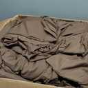 Litanika King Size Comforter Set Brown - 7 Pieces Bed in a Bag King Bedding Comforter Sets, Solid Lightweight Bed Set with Comforter, Sheets, Pillowcases & Shams