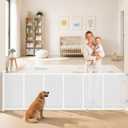 EZIGO 100 Inch Retractable Baby Gates Extra Wide Reinforced Baby Dog Gate