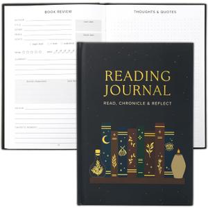 ZICOTO Beautiful Reading Journal for Book Lovers - Sturdy Hard Cover Journal Makes a Great Gift for Readers - The Perfect Tracker with Reading Log & Review Pages For Keeping Notes on Your Favorite Books