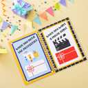 Motiskyy Birthday Gift Card Book 7 x 5 Inch Happy Birthday Booklet Organizer Greeting Card Album Keeper Personalized Gift for Birth Party Supplies(Novel)