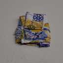 SASTYBALE Summer Lemon Tablecloth Mediterranean Tile Table Cloth, Washable Water Resistant Rectangular Italian Themed Decor Table Cover for Party/Picnic/Indoor/Outdoor (Rectangle, 52" x 70", Blue)