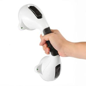 TONORA Suction Grab Bar with Safety Indicator for Bathtub Shower Bathroom, Heavy Duty Handrail Removable Reusable for Elderly disabled and Kids, Anti-Slip Grip, No Drilling Tool Free, Waterproof Black